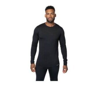 Hot Chillys Mens Micro Elite Chamois Crewneck Top Midweight Fit Base Layer Large